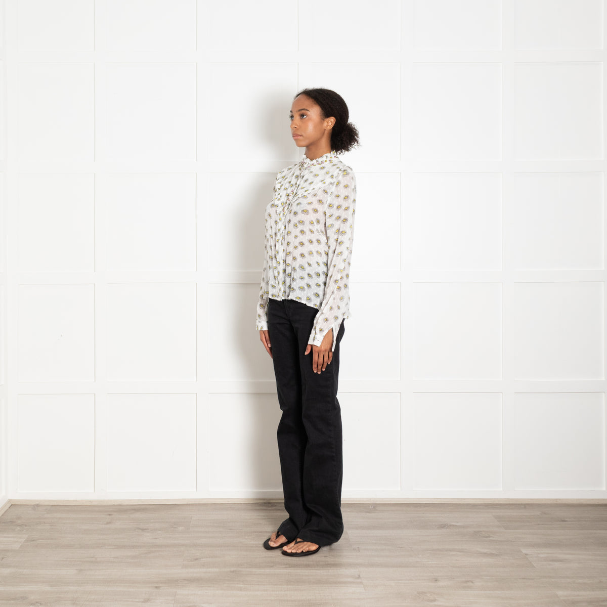 Essential Antwerp Psychology Daisy Print Jewelled Shirt