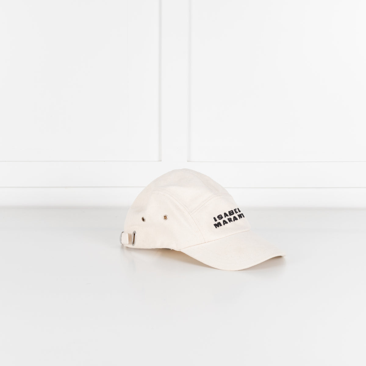 Isabel Marant Cream Tedji Baseball Cap With Black Embroidered Logo