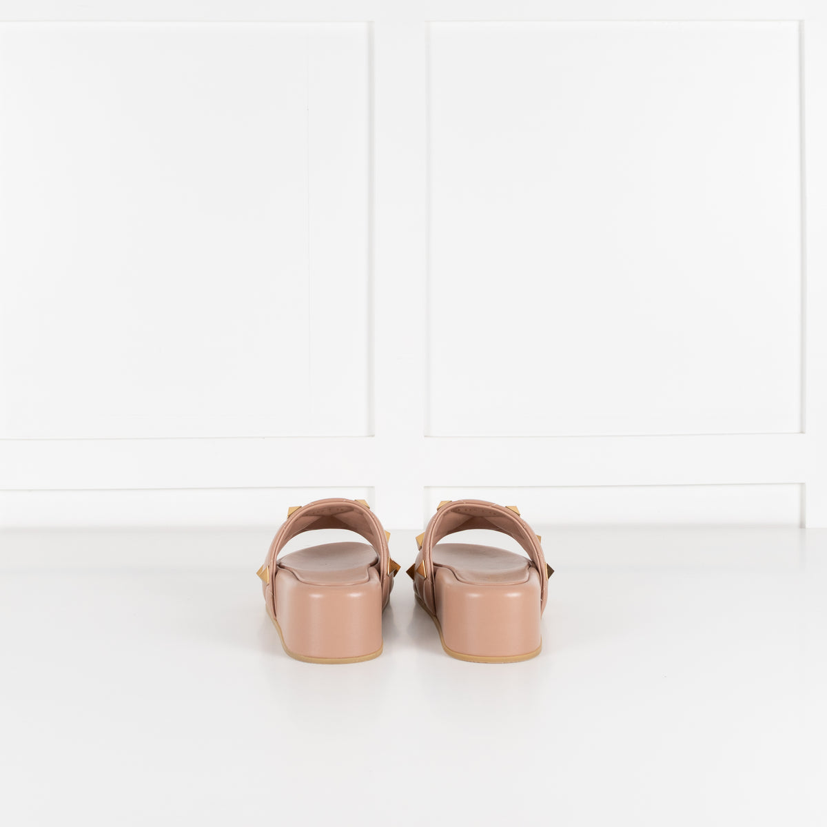 Valentino Garavani Rose Studded Flatform Sliders