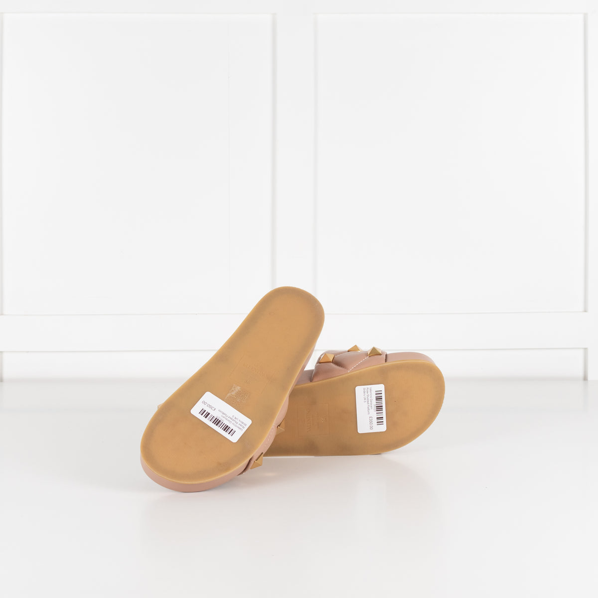 Valentino Garavani Rose Studded Flatform Sliders