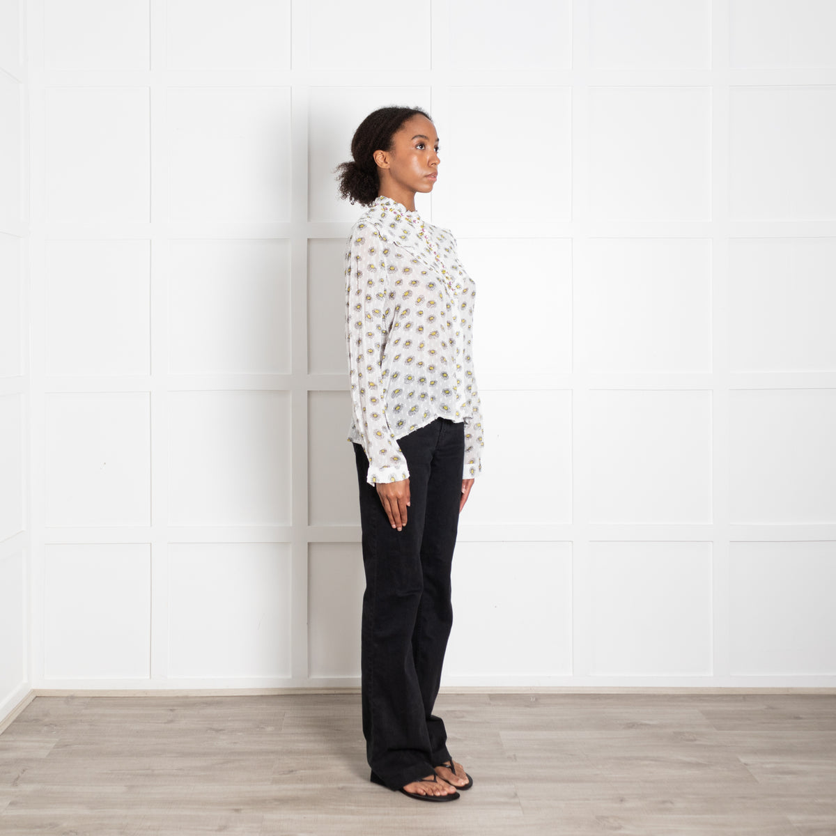 Essential Antwerp Psychology Daisy Print Jewelled Shirt
