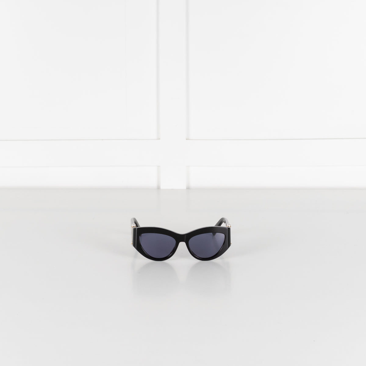 Christian Dior Black Faux Pearl Detail Sunglasses