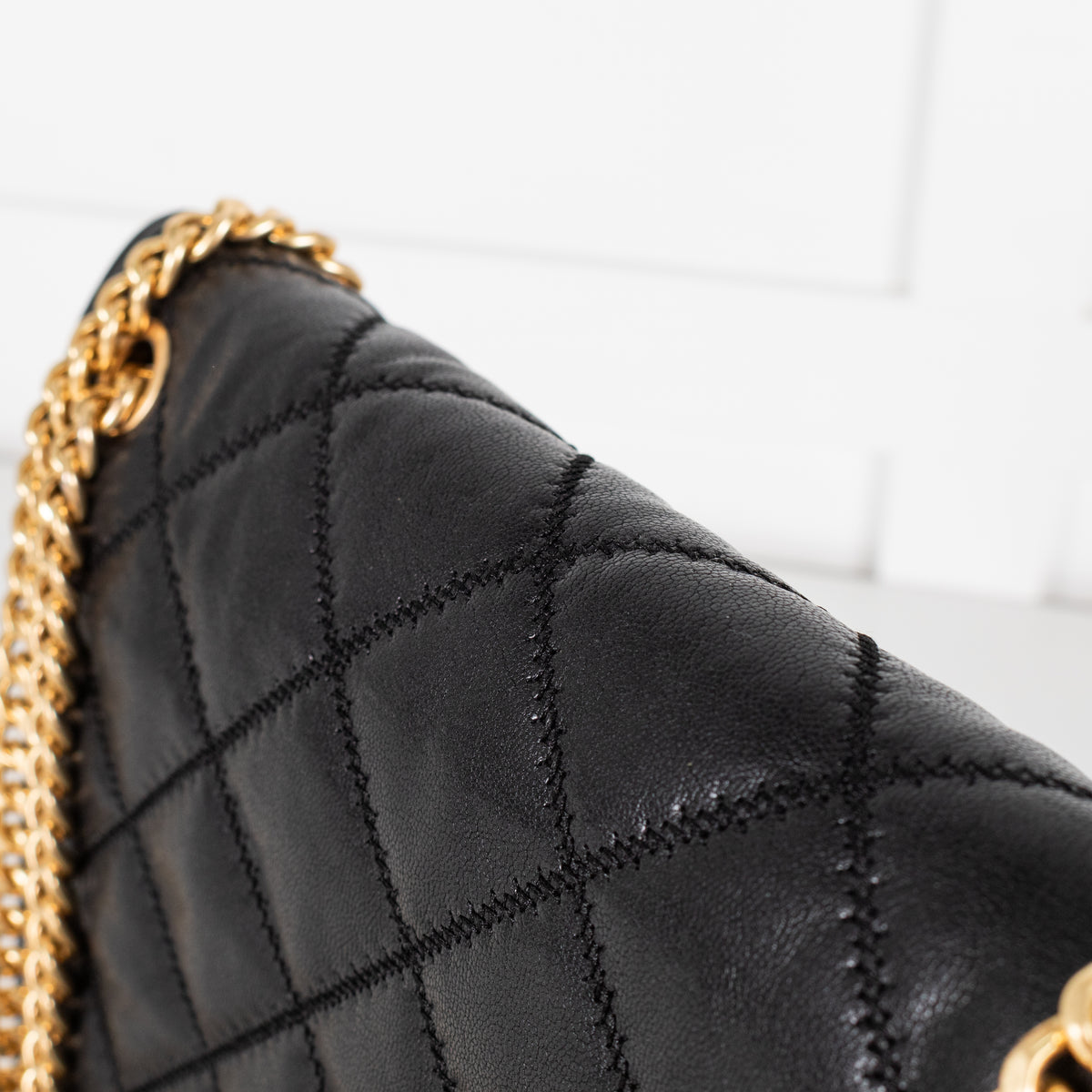 Tory Burch Black Quilted Leather Bag
