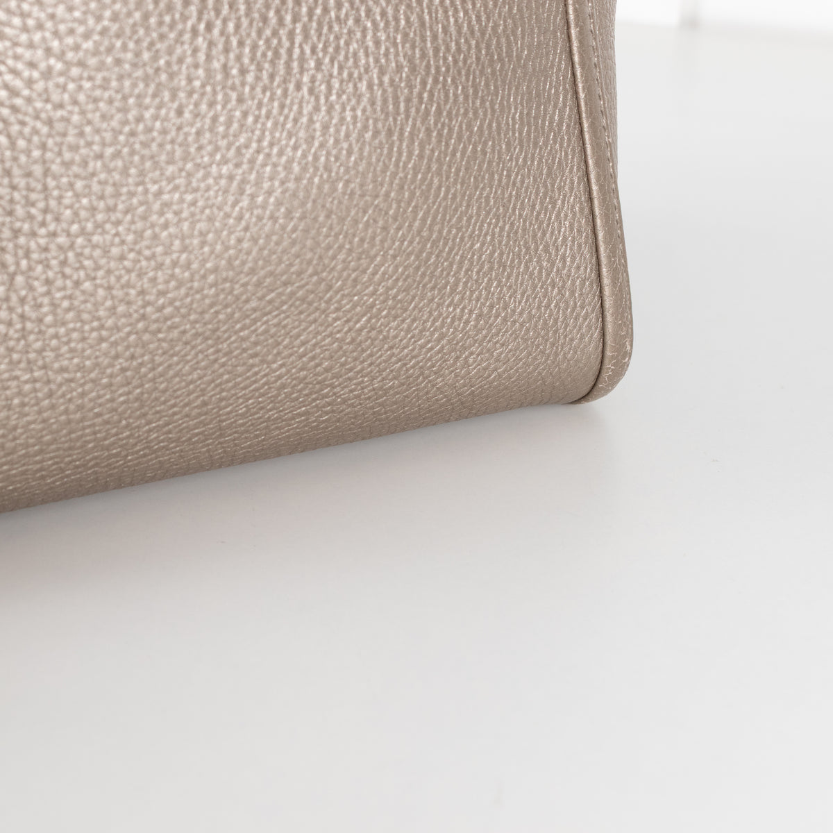 Gucci Soho Metallic Champagne Leather Small Tote bag