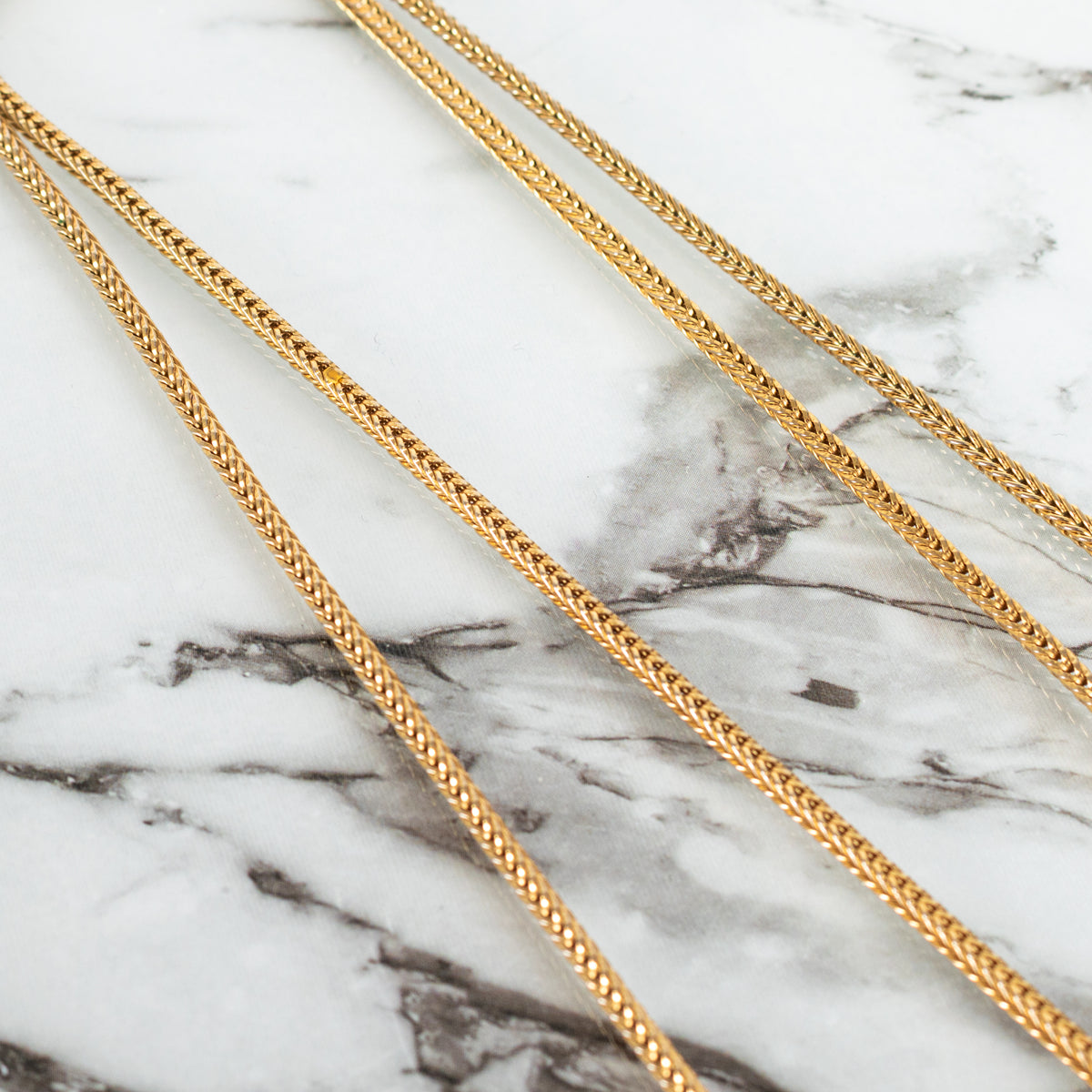 Chanel Gold Tone Coco Mark Bamboo Necklace