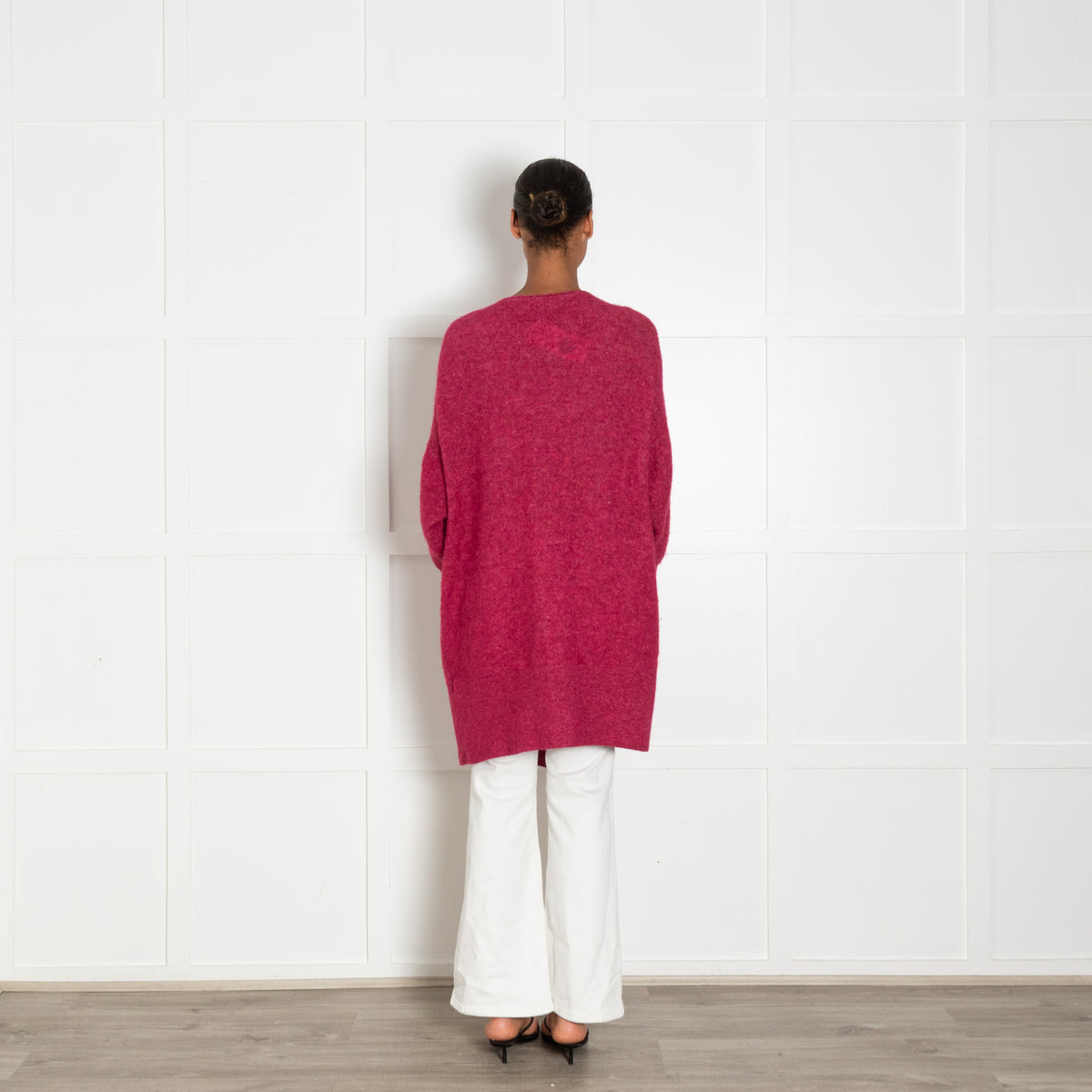 American Vintage Raspberry Wool Cardigan