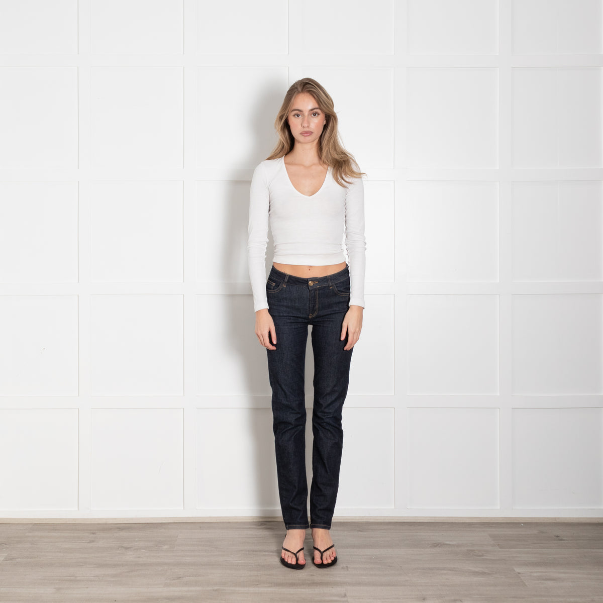 Mos Mosh Dark Blue Slim Leg Jeans