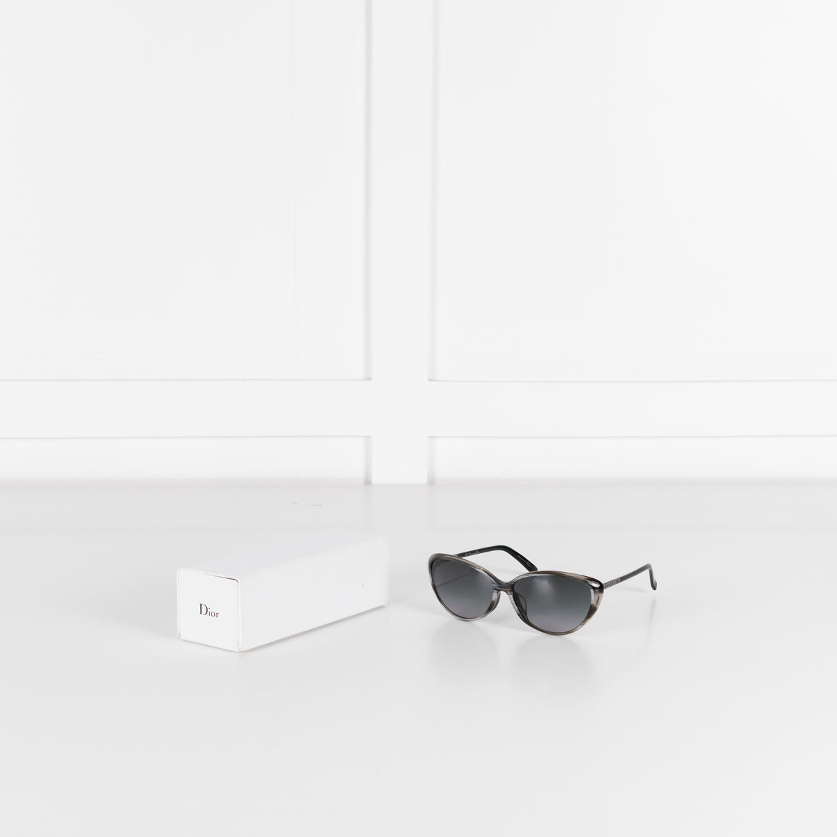 Dior Grey Tortoiseshell Cats Eye Sunglasses