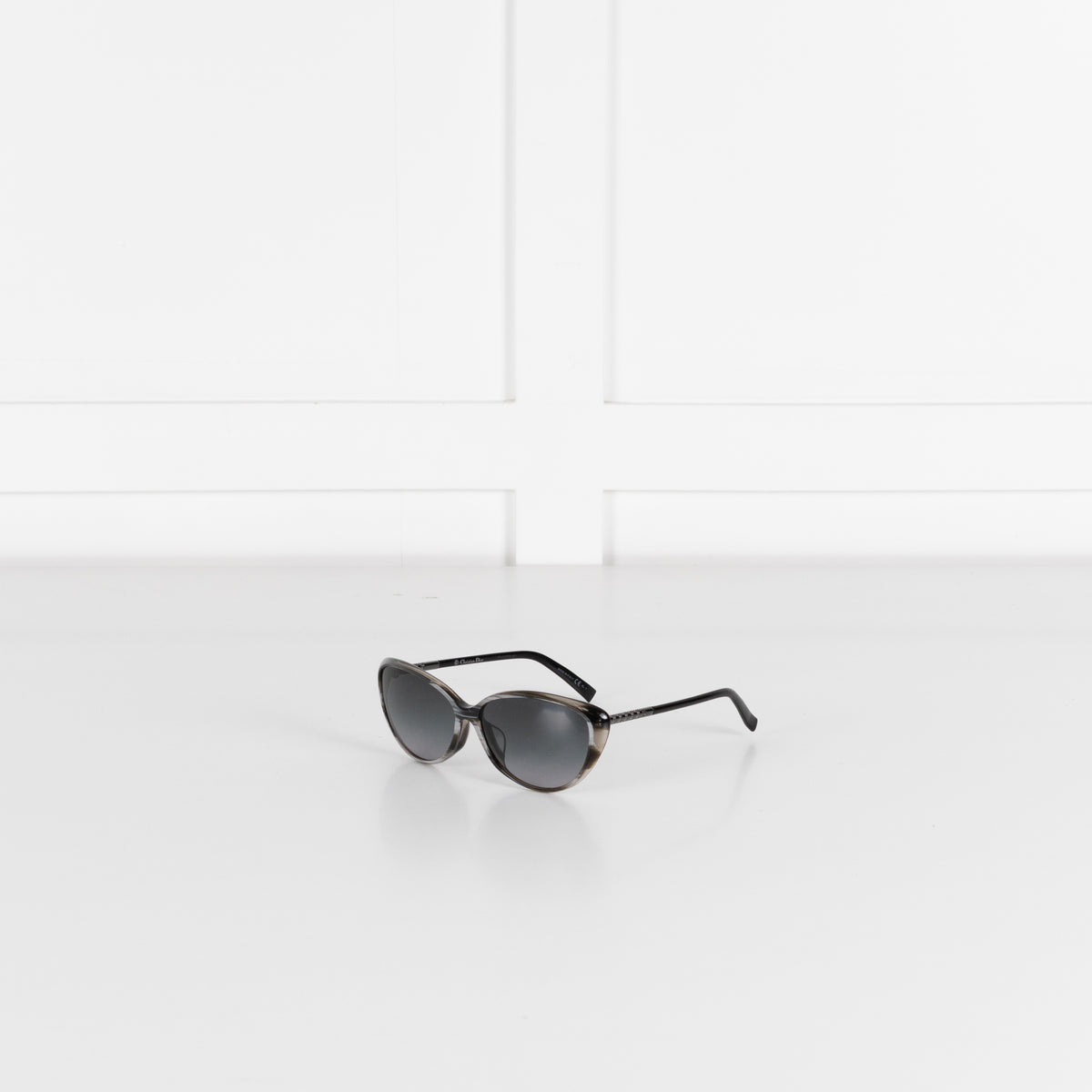 Dior Grey Tortoiseshell Cats Eye Sunglasses