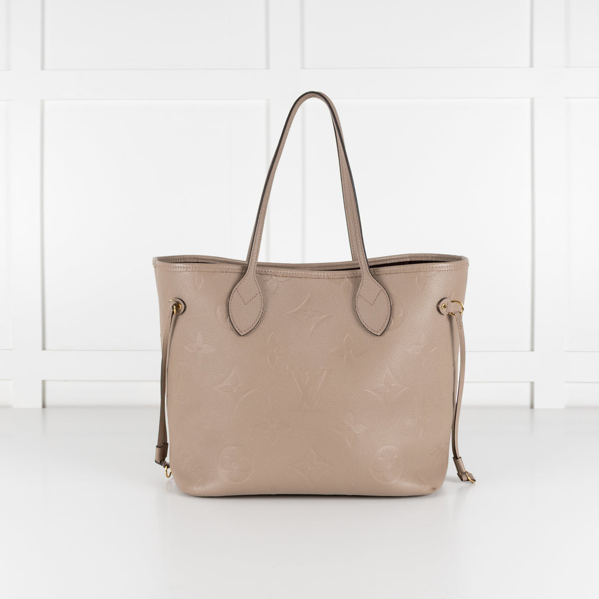 Louis Vuitton Beige Embossed Monogram Neverfull MM bag
