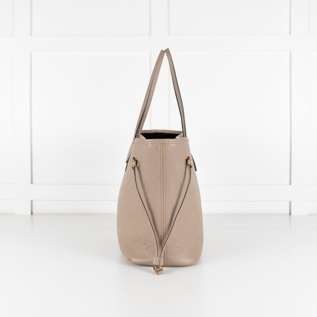 Louis Vuitton Beige Embossed Monogram Neverfull MM bag