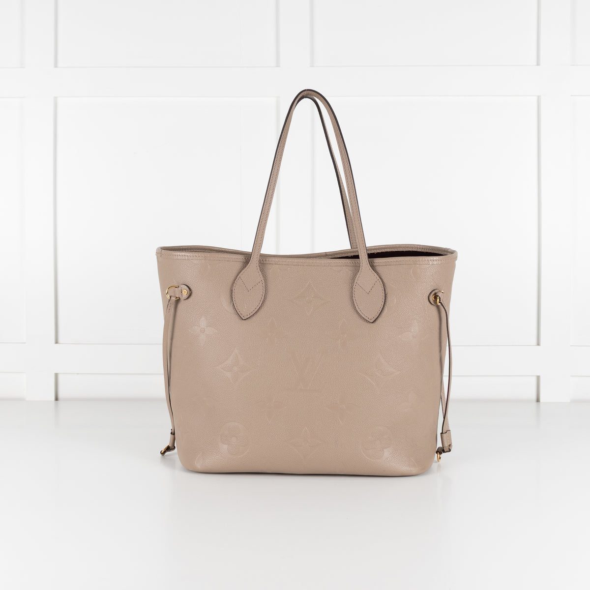 Louis Vuitton Beige Embossed Monogram Neverfull MM bag