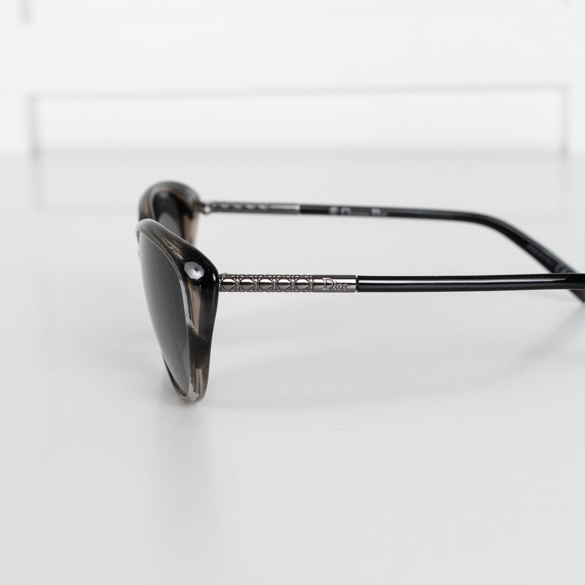 Dior Grey Tortoiseshell Cats Eye Sunglasses