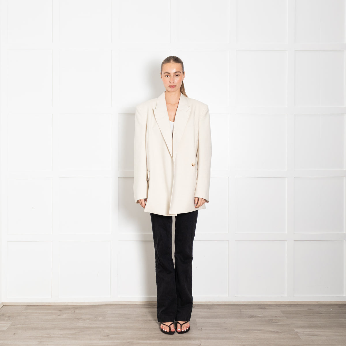 Camilla and Marc Ecru Double Breasted  Blazer
