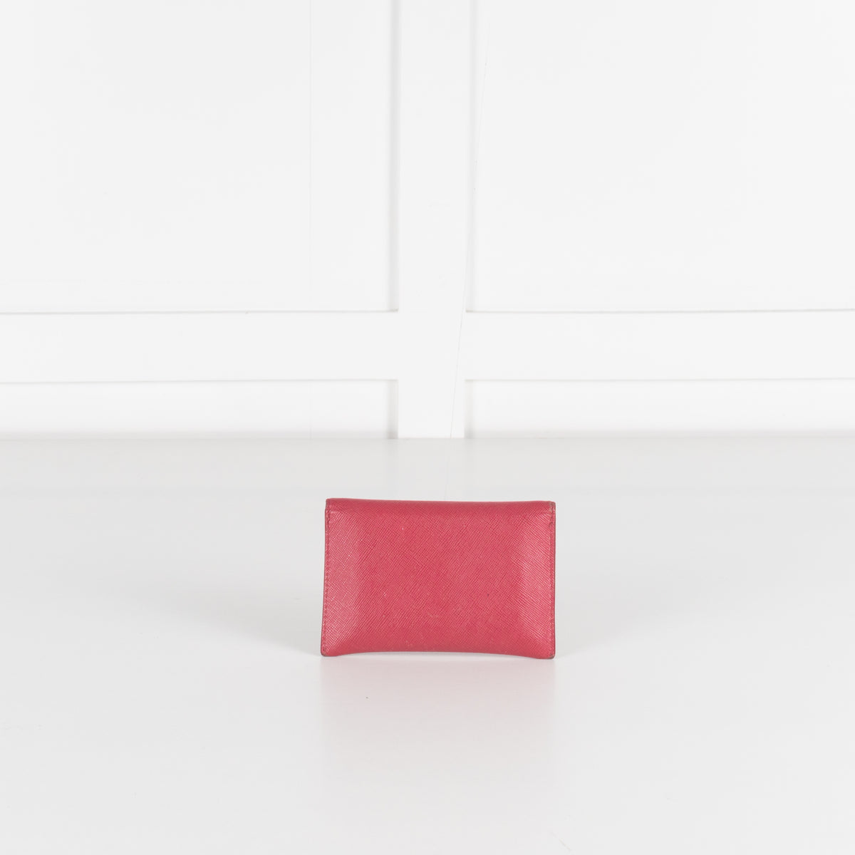 Prada Pink Saffiano Leather Key Holder