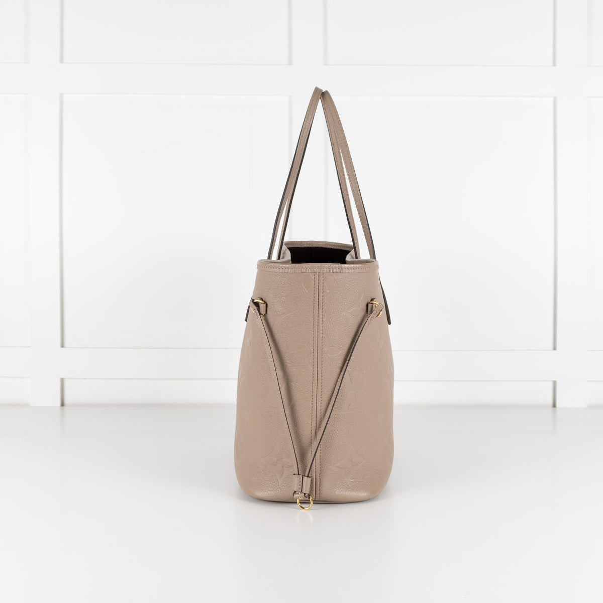 Louis Vuitton Beige Embossed Monogram Neverfull MM bag