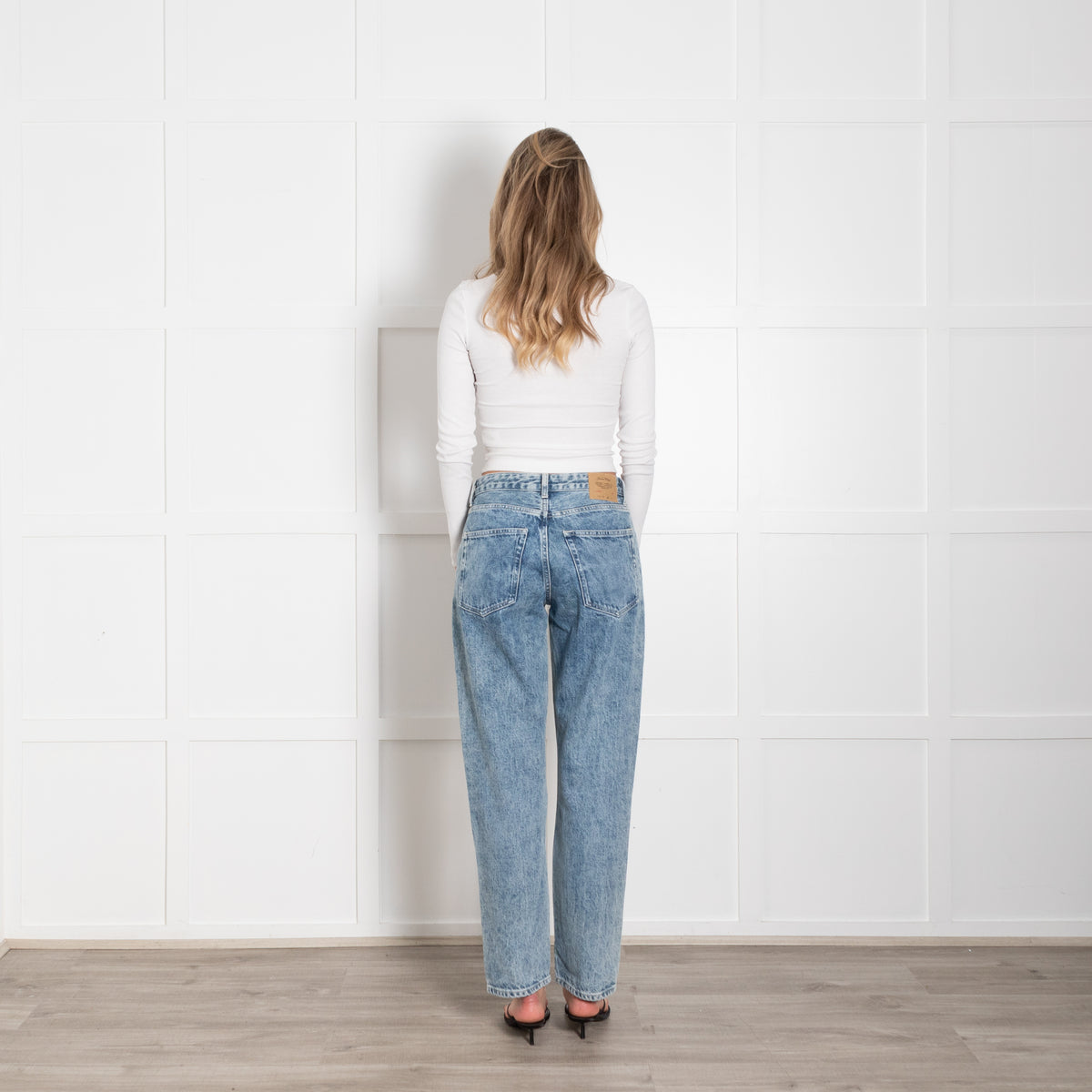 American Vintage Light Blue Denim Straight Leg Jeans
