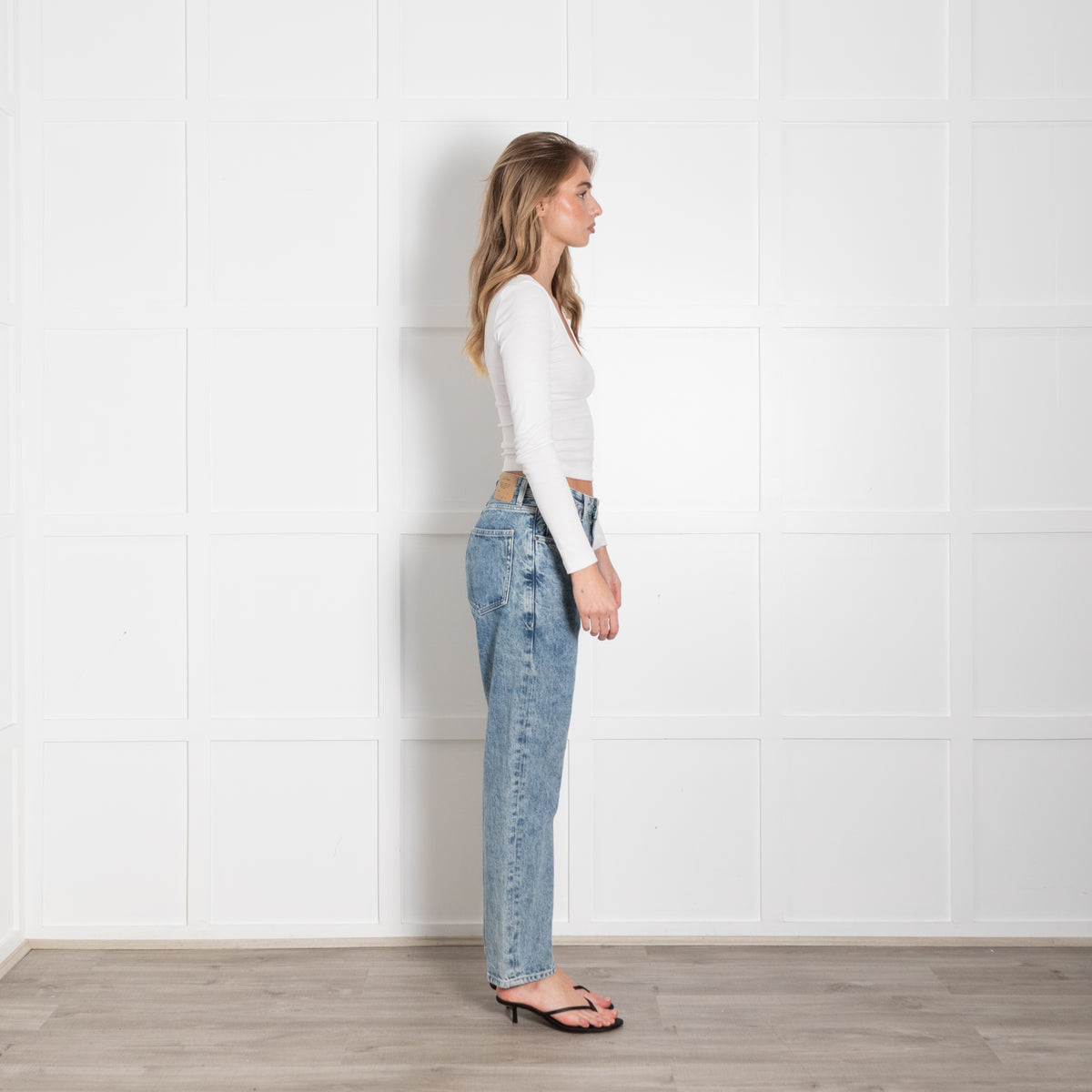 American Vintage Light Blue Denim Straight Leg Jeans