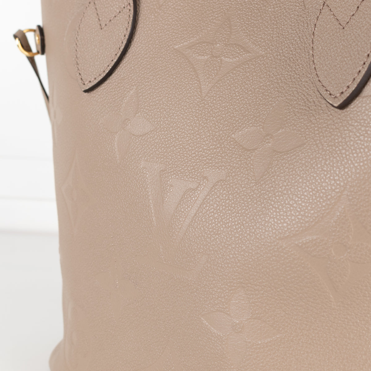 Louis Vuitton Beige Embossed Monogram Neverfull MM bag