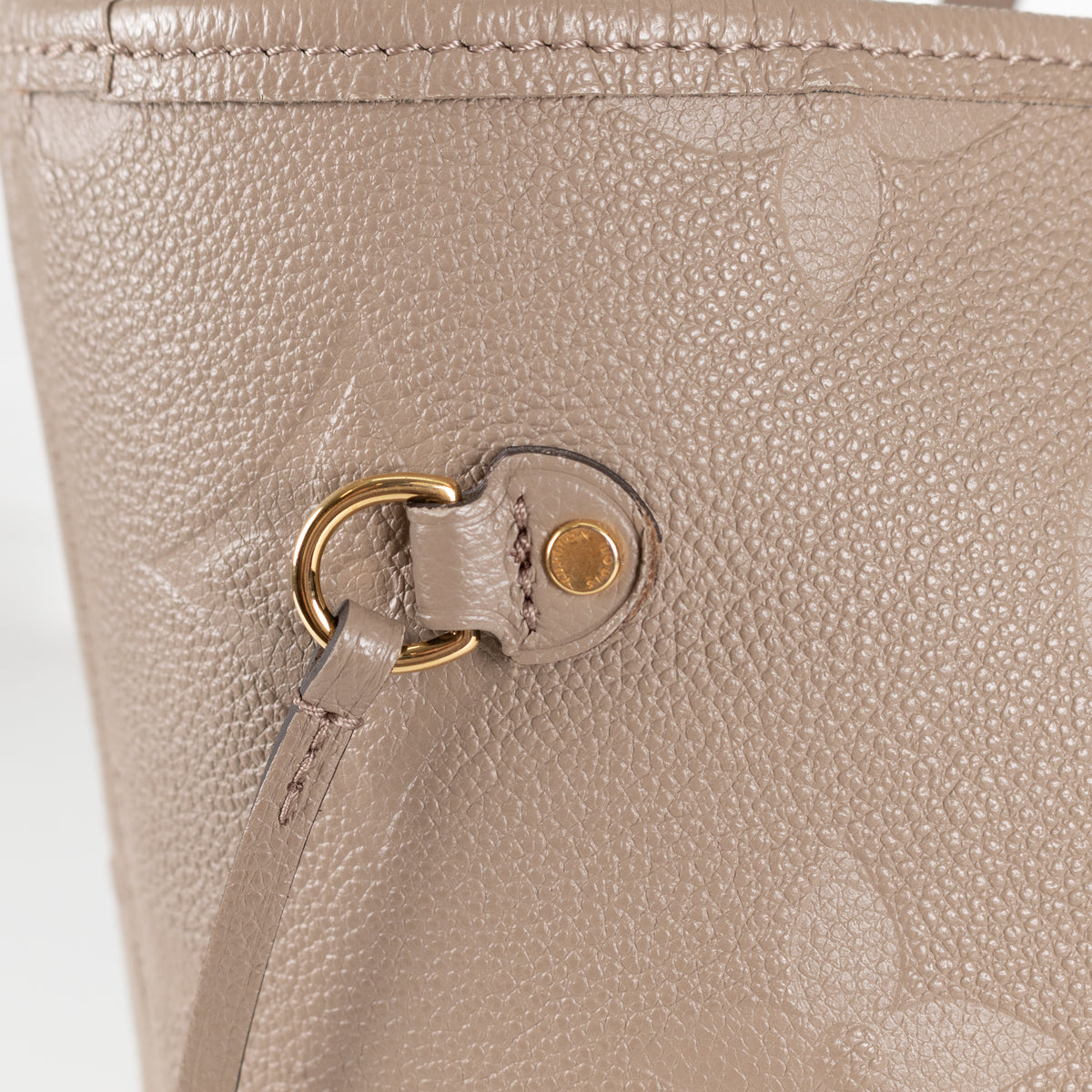 Louis Vuitton Beige Embossed Monogram Neverfull MM bag