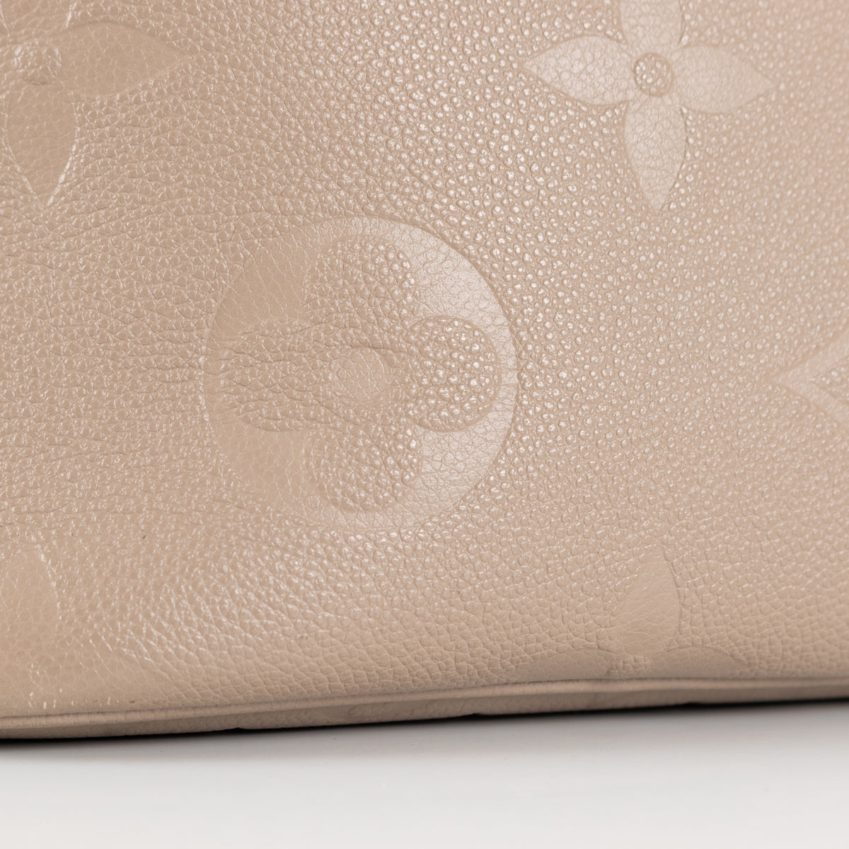 Louis Vuitton Beige Embossed Monogram Neverfull MM bag