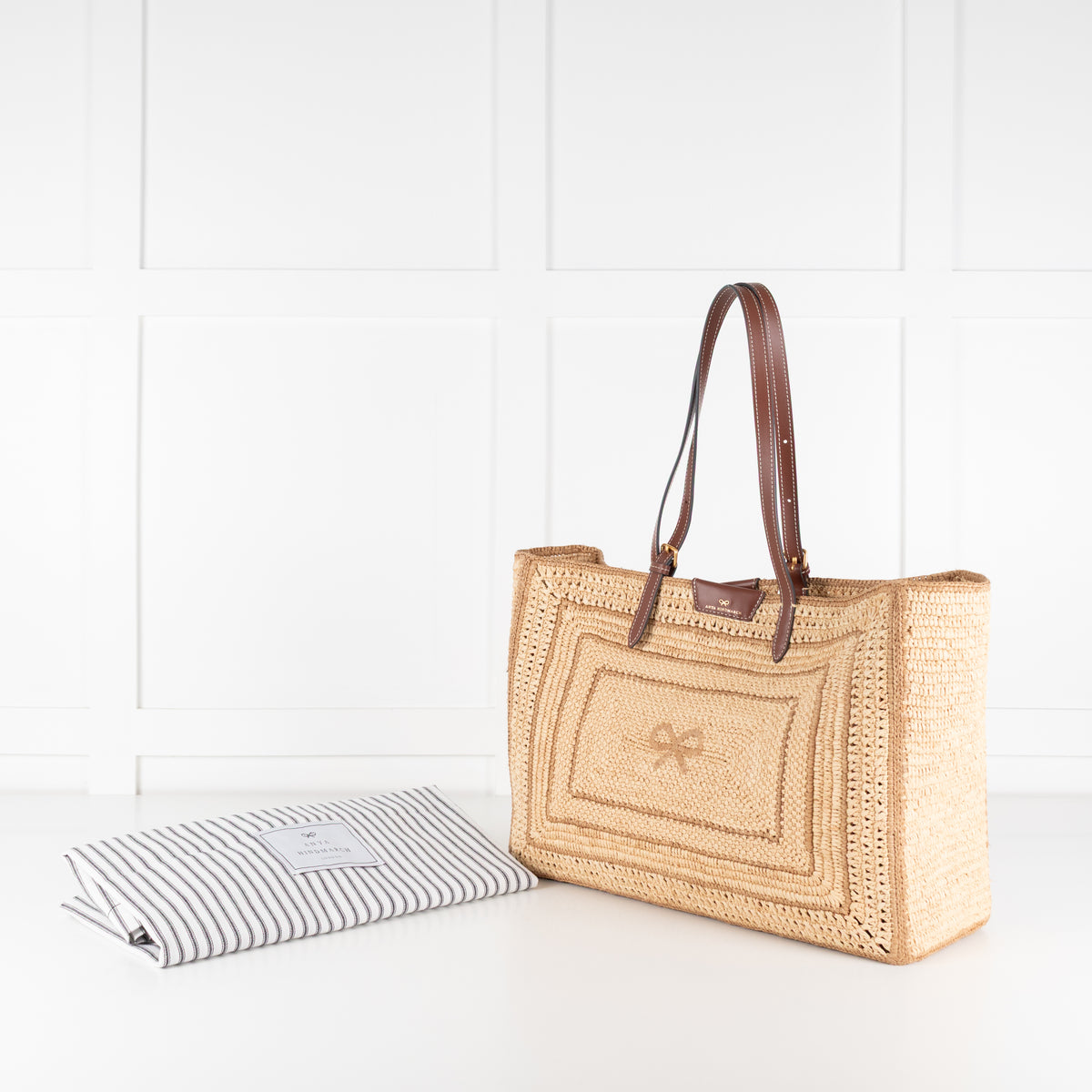 Anya Hindmarch Raffia Bow Tote