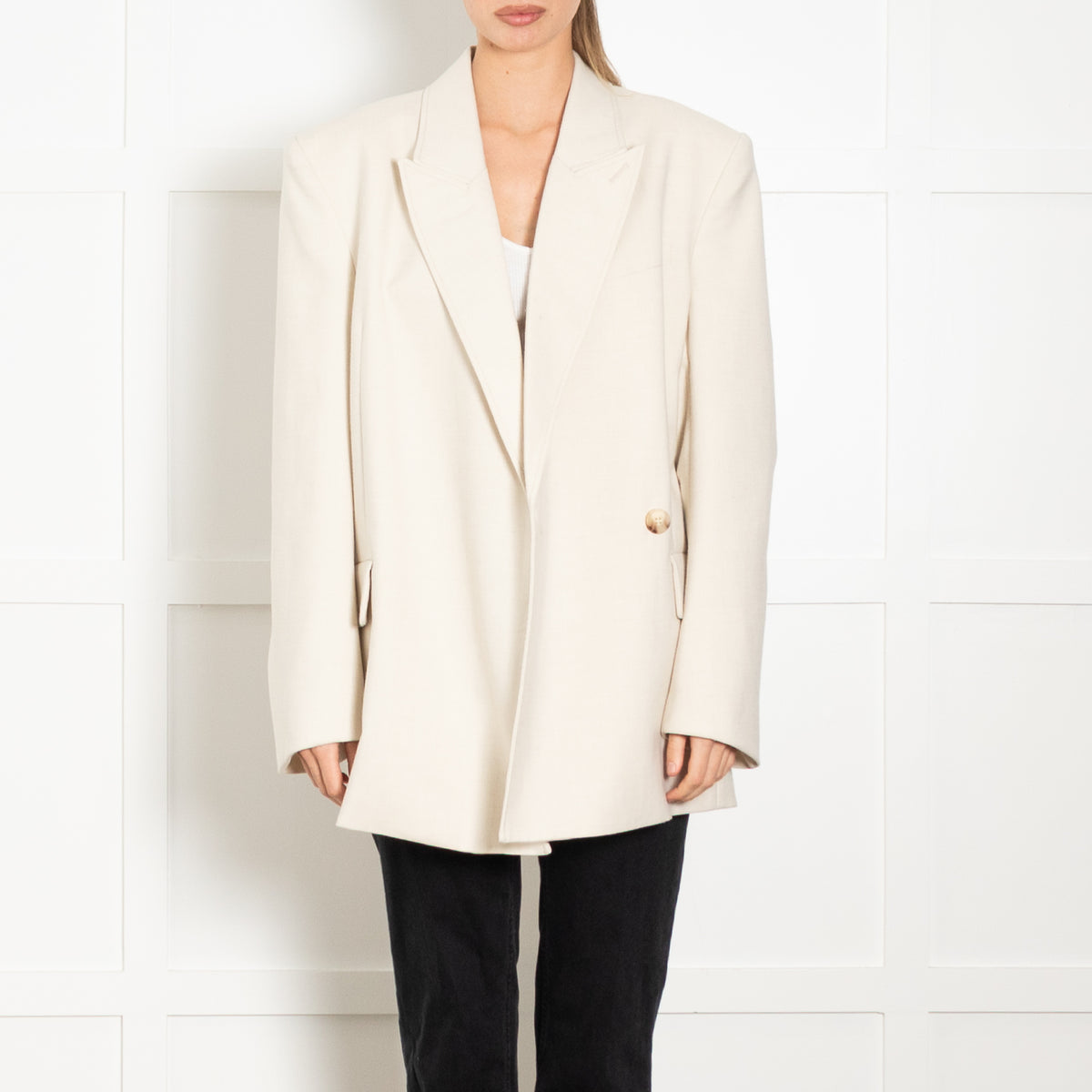Camilla and Marc Ecru Double Breasted  Blazer