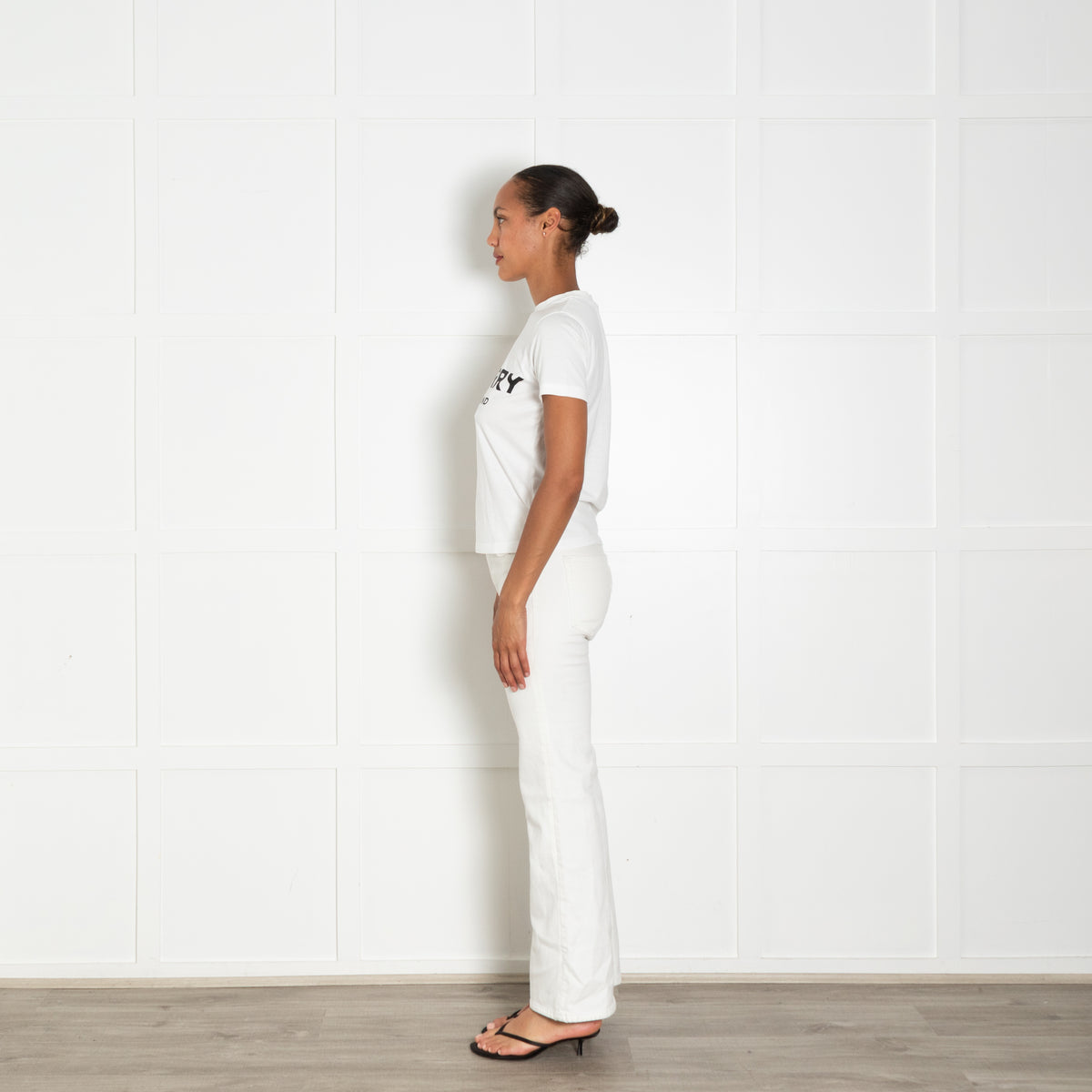 Burberry White Logo T-Shirt