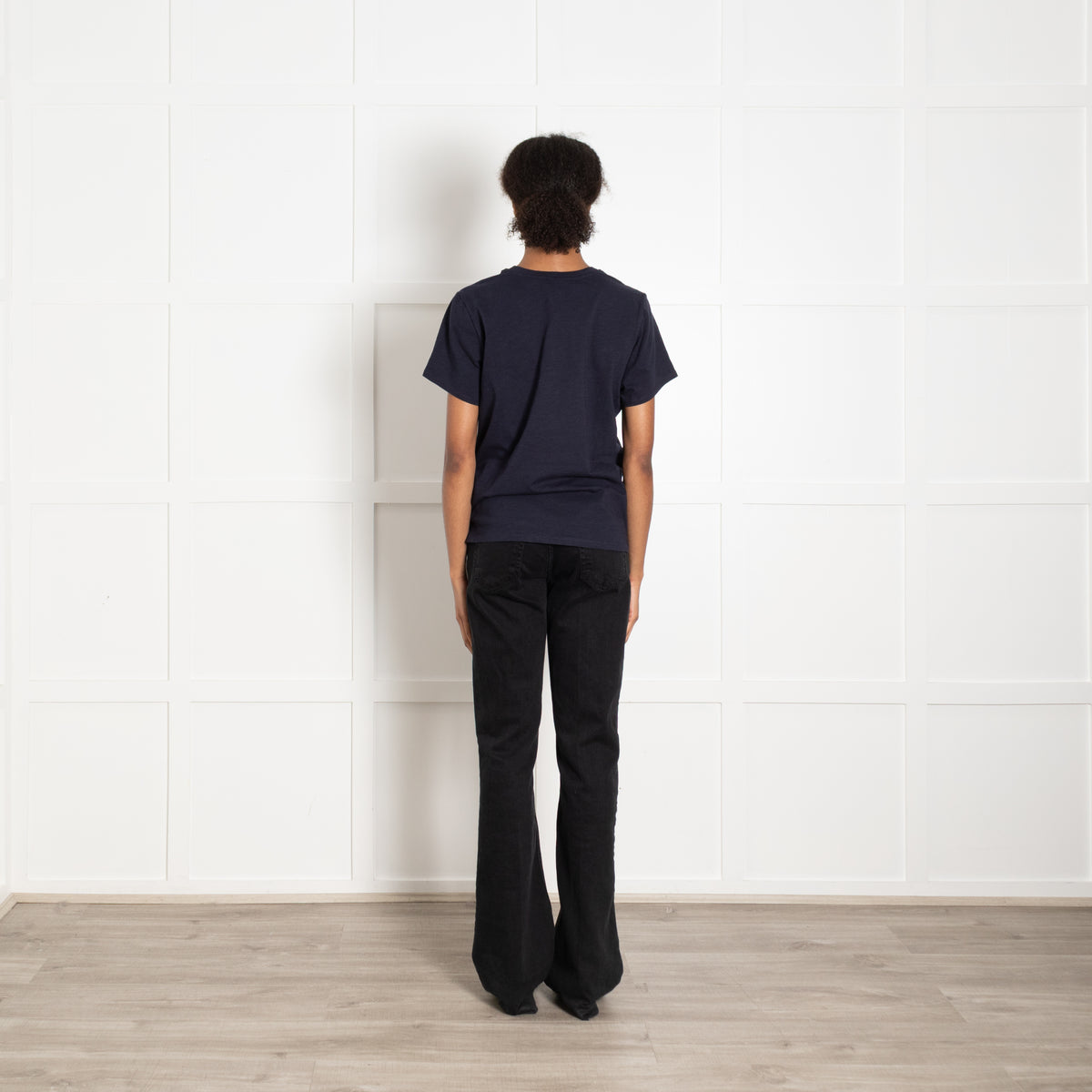 Cinq a Sept tous les jours Navy T Shirt With White Logo