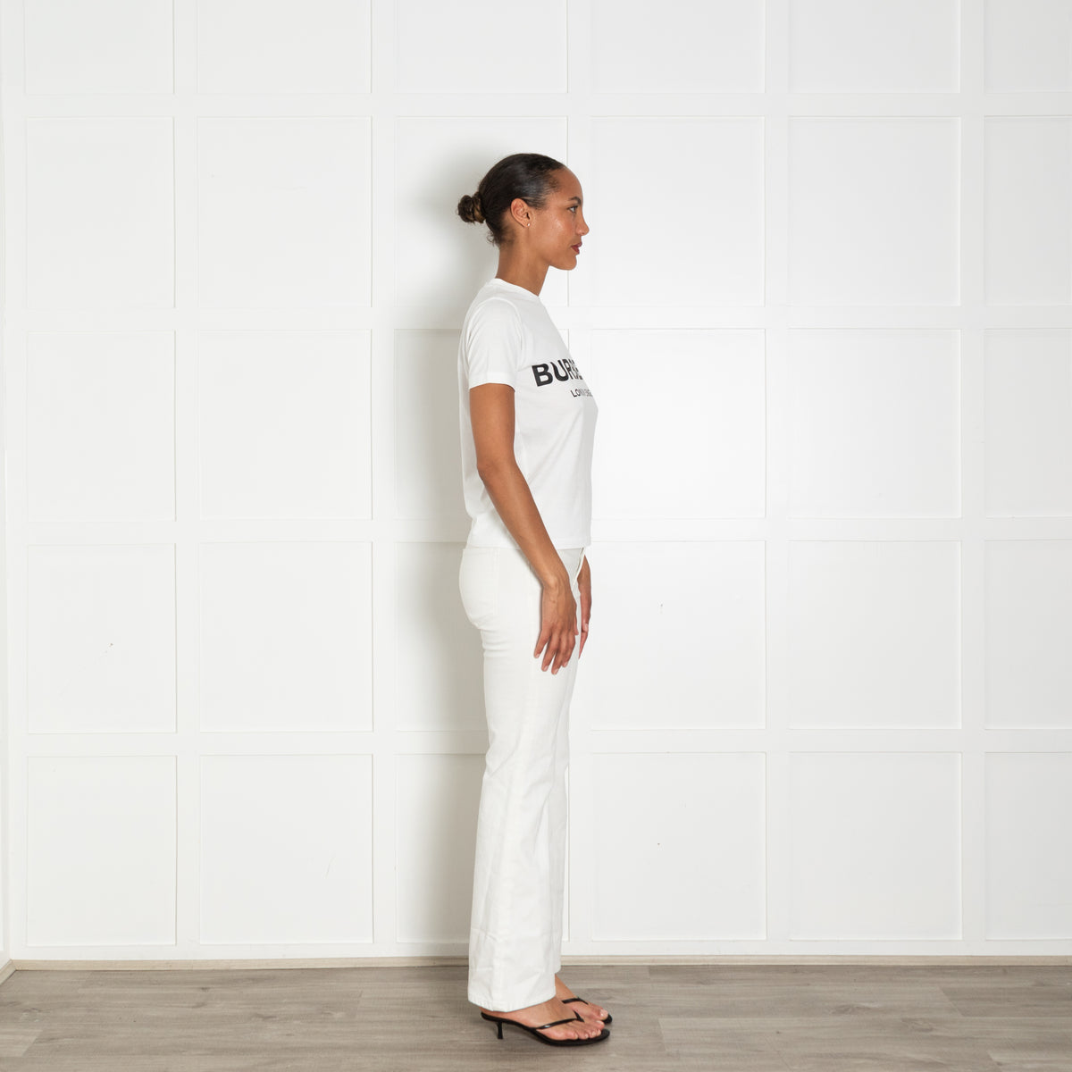 Burberry White Logo T-Shirt