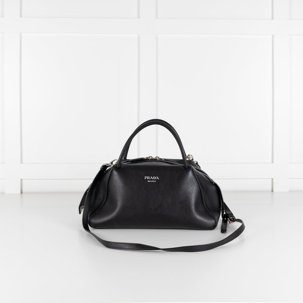 Prada Black Leather Supernova Shoulder Bag