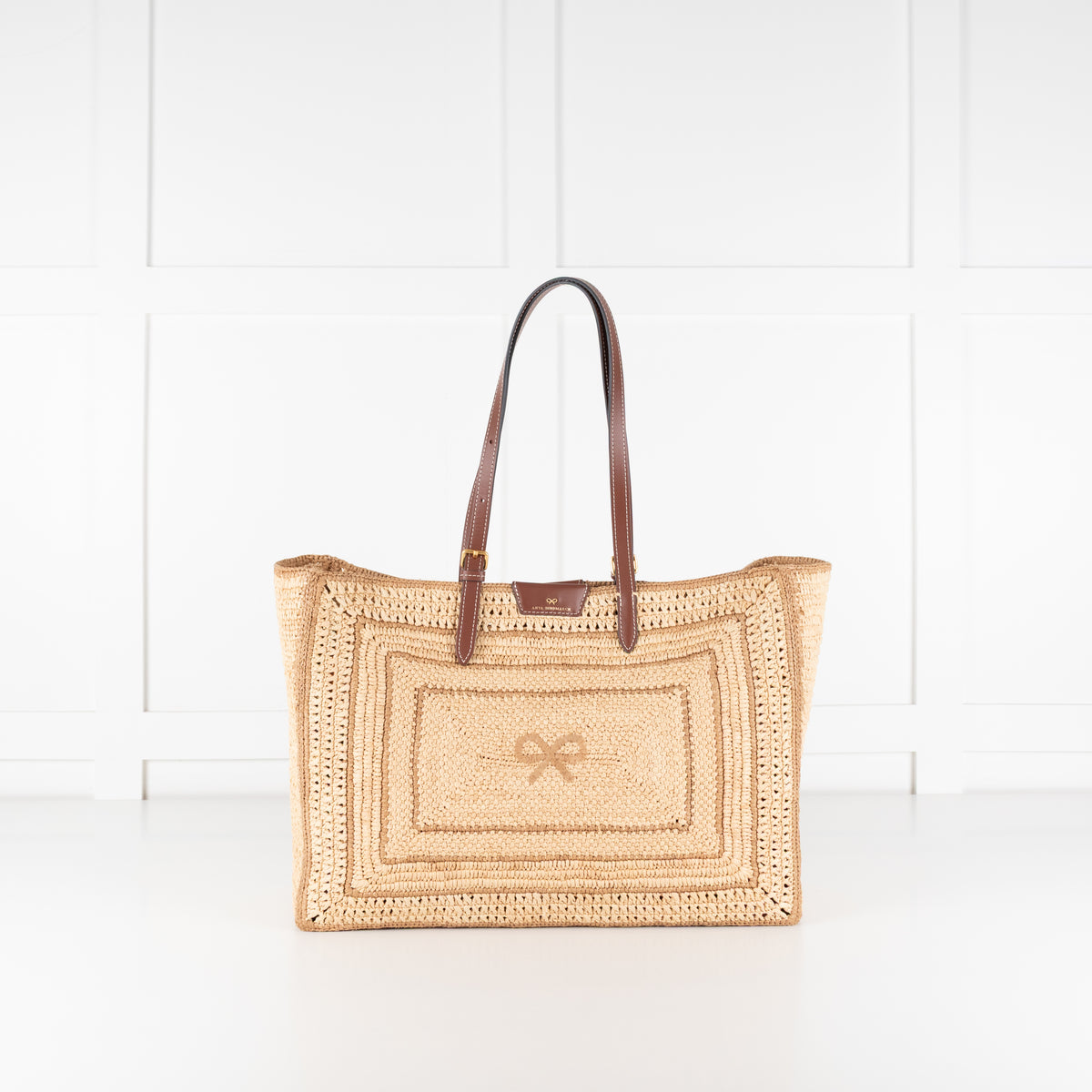 Anya Hindmarch Raffia Bow Tote