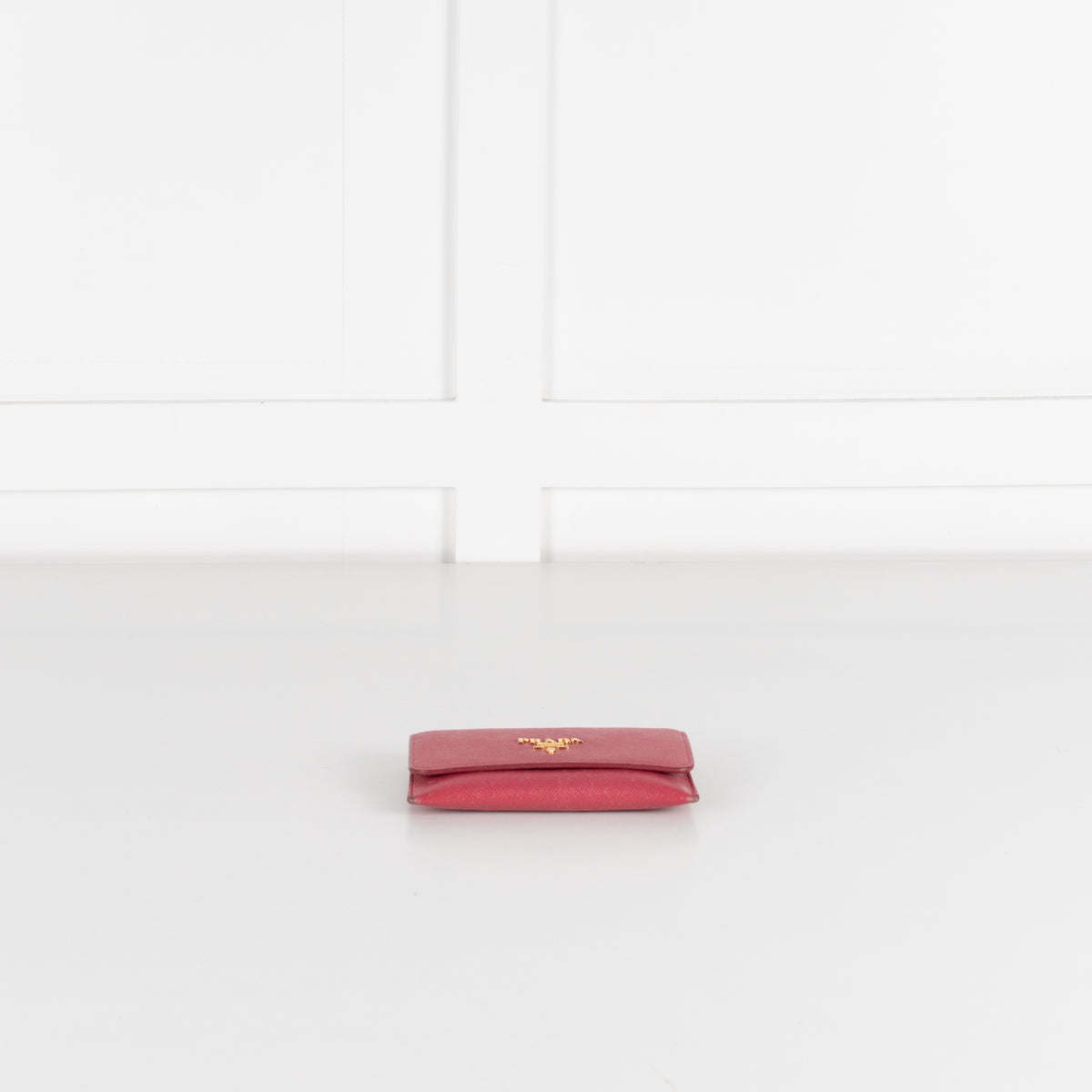 Prada Pink Saffiano Leather Key Holder