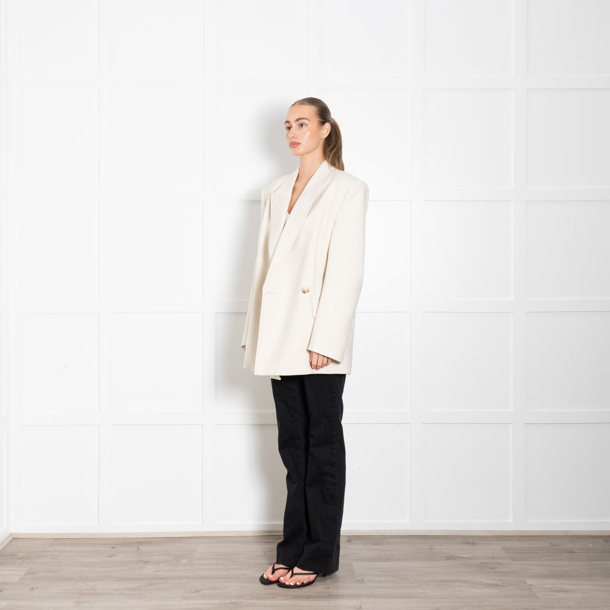 Camilla and Marc Ecru Double Breasted  Blazer