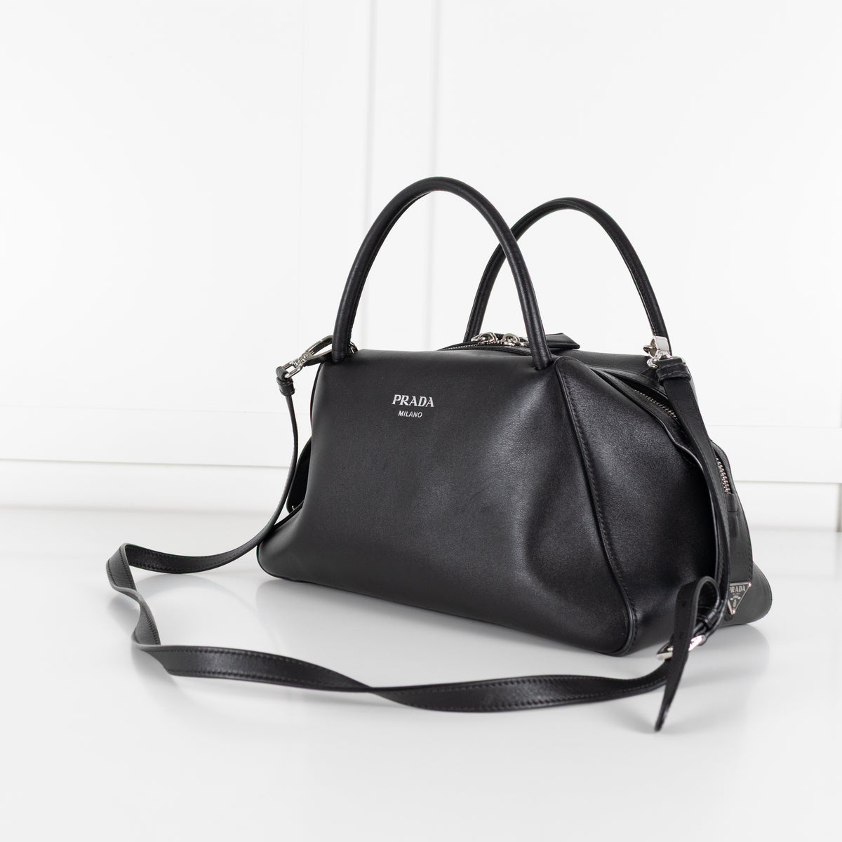 Prada Black Leather Supernova Shoulder Bag