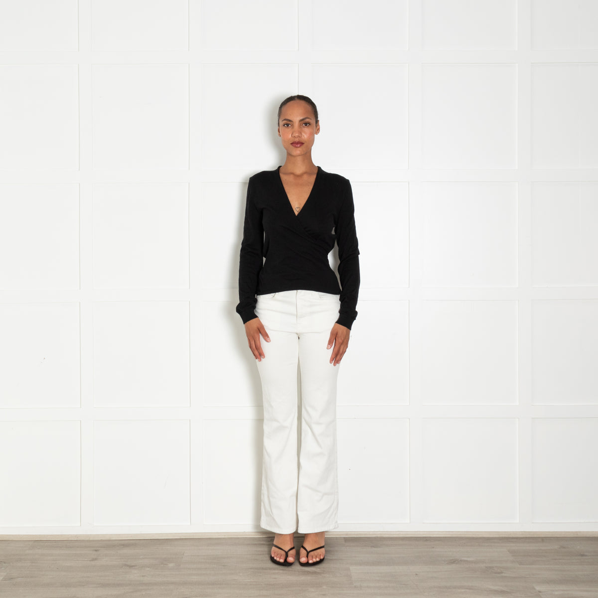 Ann Demeulemeester Black Wrap Top