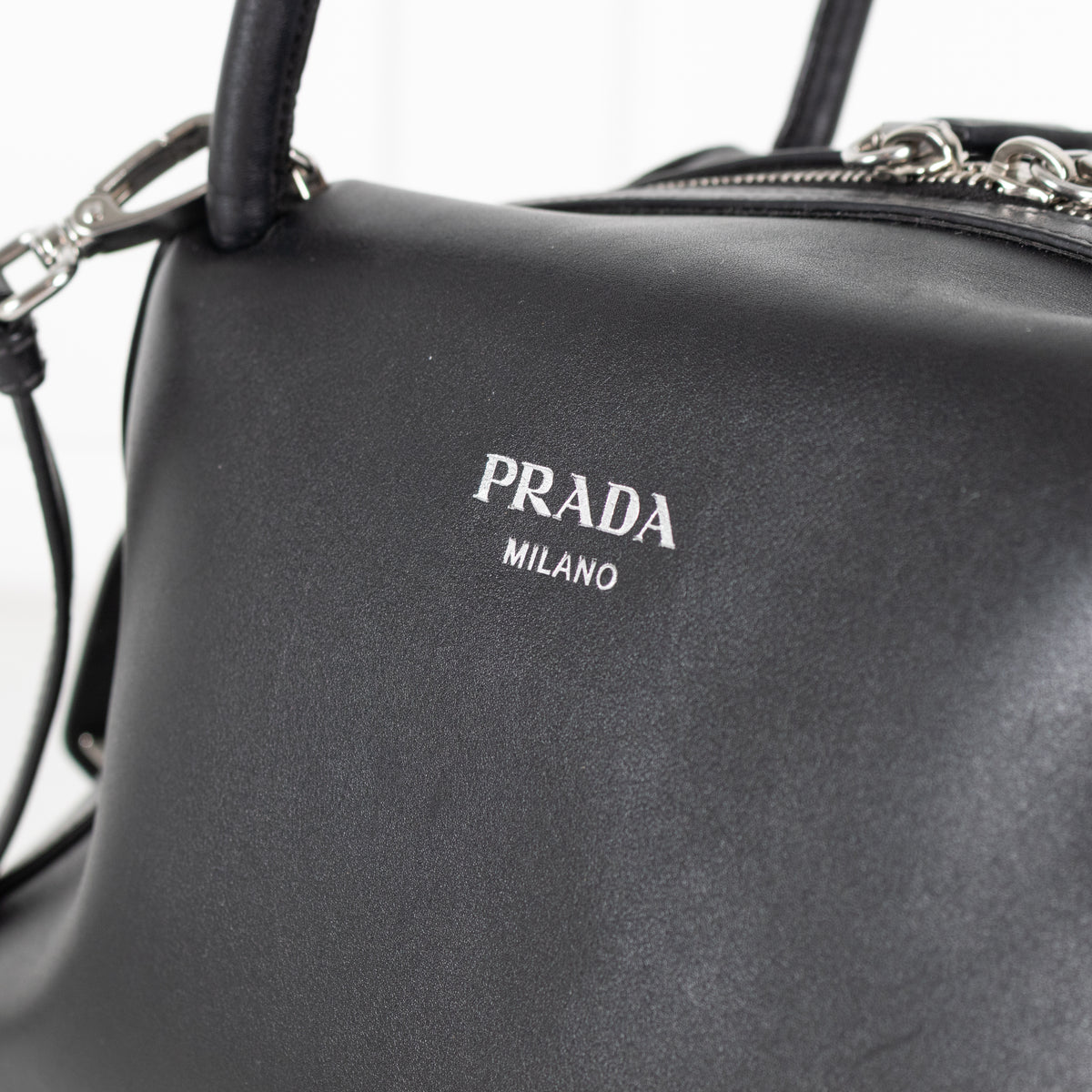 Prada Black Leather Supernova Shoulder Bag