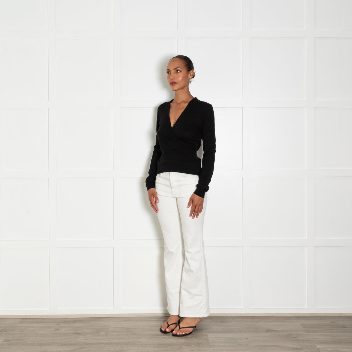 Ann Demeulemeester Black Wrap Top