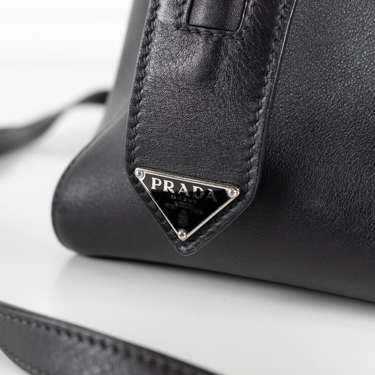 Prada Black Leather Supernova Shoulder Bag