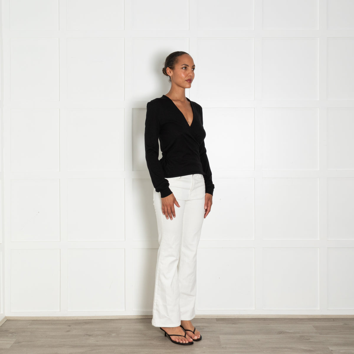 Ann Demeulemeester Black Wrap Top
