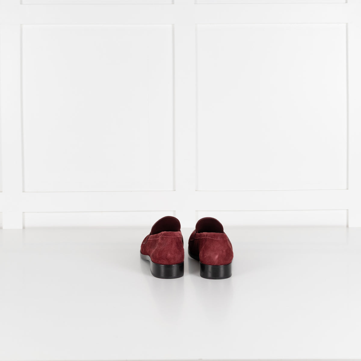 Reformation Ruby Suede Ani Ruched Loafers