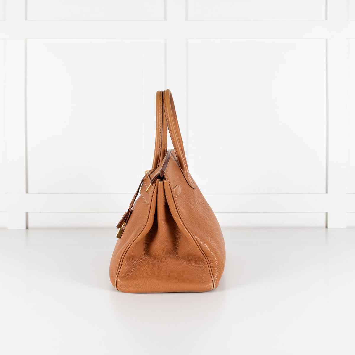 Hermes Beige Gold Togo Leather Birkin 35 Bag