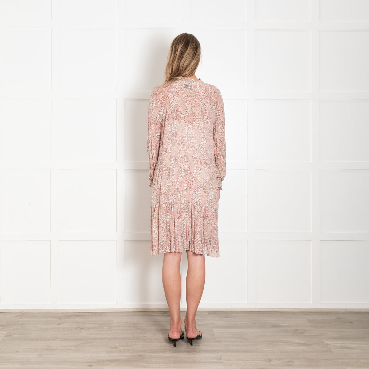 Second Female Red Snake Print Drop Waist Mini Dress
