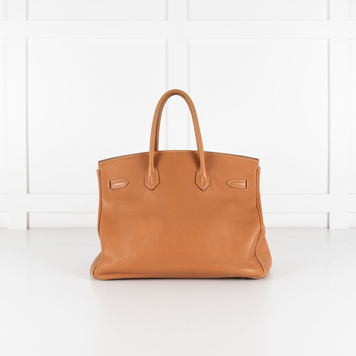 Hermes Beige Gold Togo Leather Birkin 35 Bag