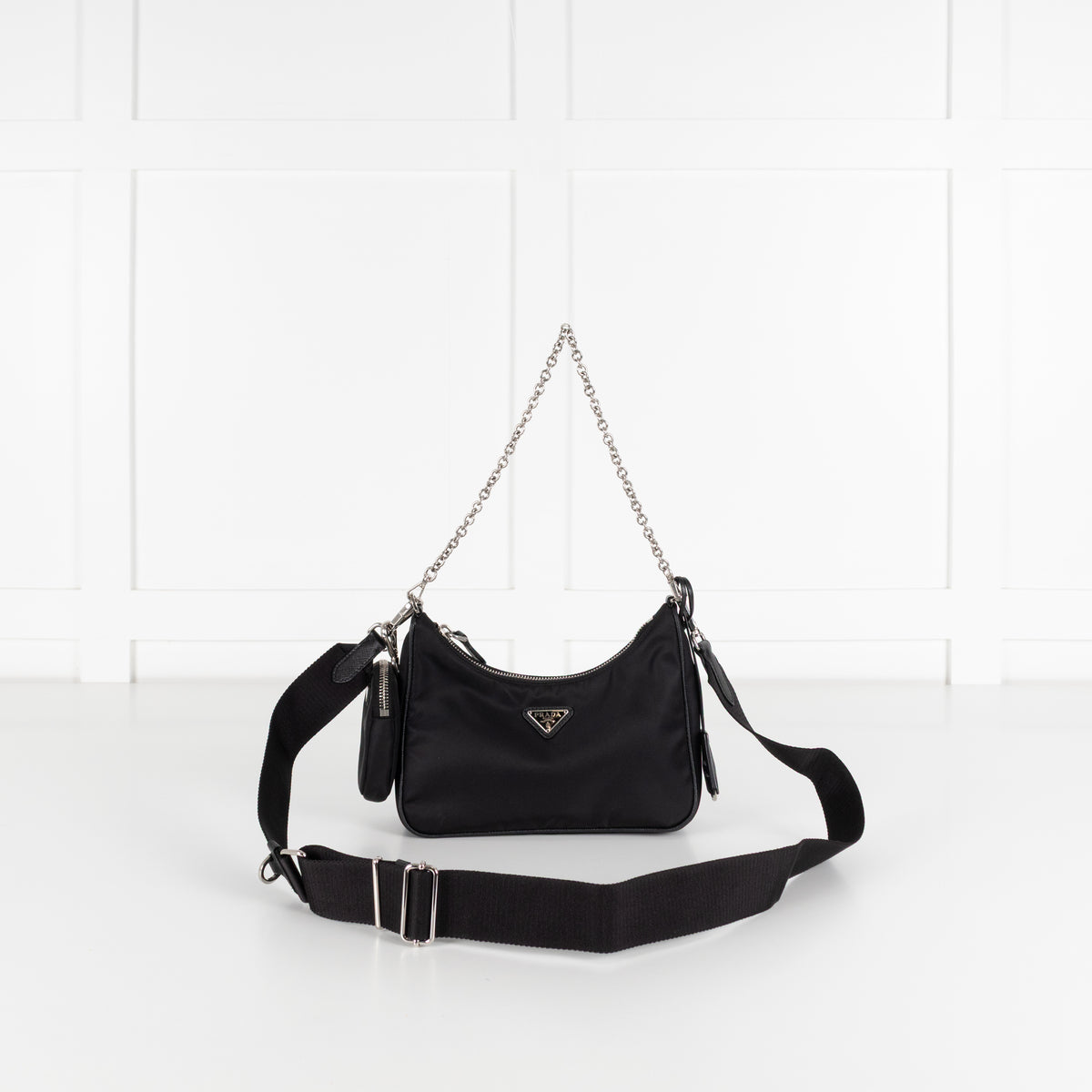 Prada Black Re - Edition 2005 Re - Nylon Bag