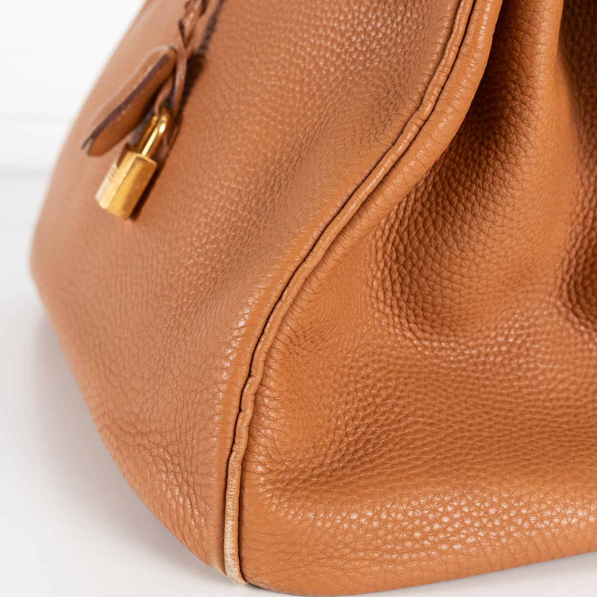Hermes Beige Gold Togo Leather Birkin 35 Bag
