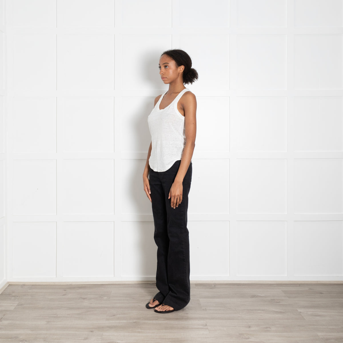 Zadig & Voltaire Cream Linen Sleeveless Vest