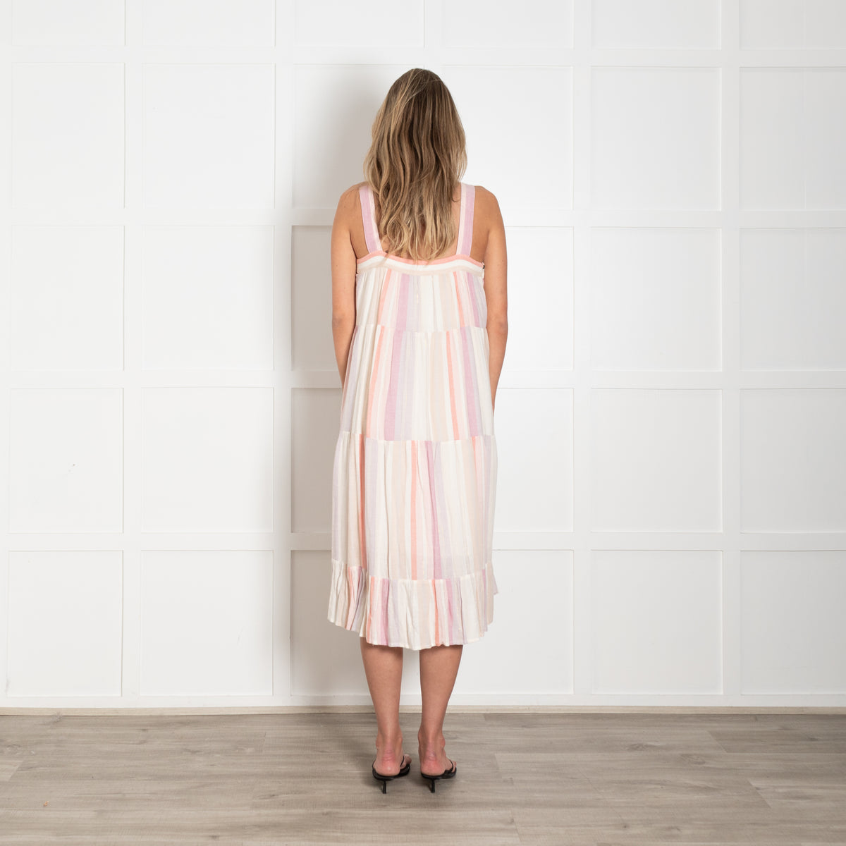 Rails Amaya Tiered Pastel Coloured Midi Dress