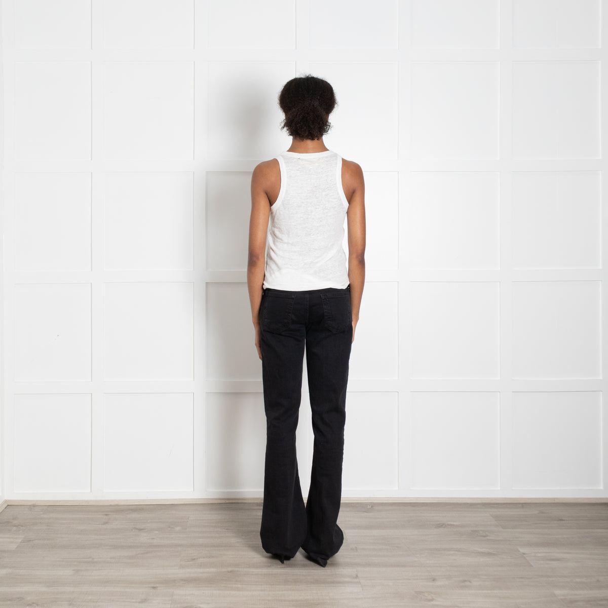 Zadig & Voltaire Cream Linen Sleeveless Vest