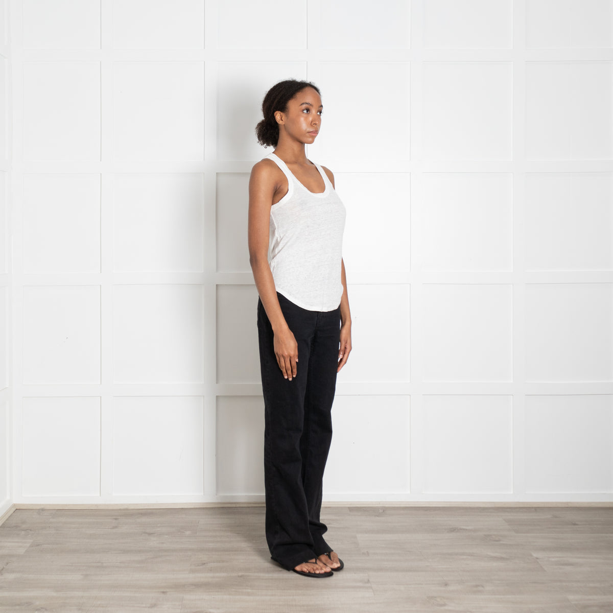 Zadig & Voltaire Cream Linen Sleeveless Vest
